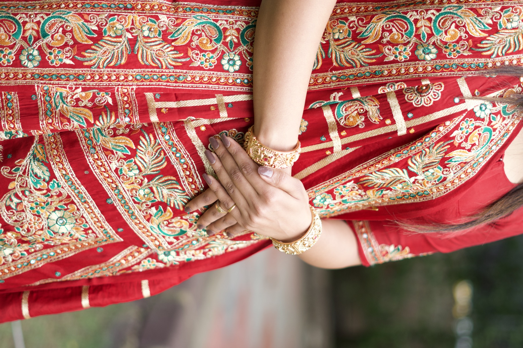 Hours of embroidery went into that dupatta, and she still wanted every detail photographed.